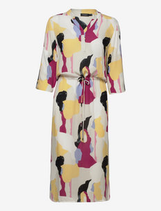 SLZaya Dress - robes chemises - oatmeal abstract print