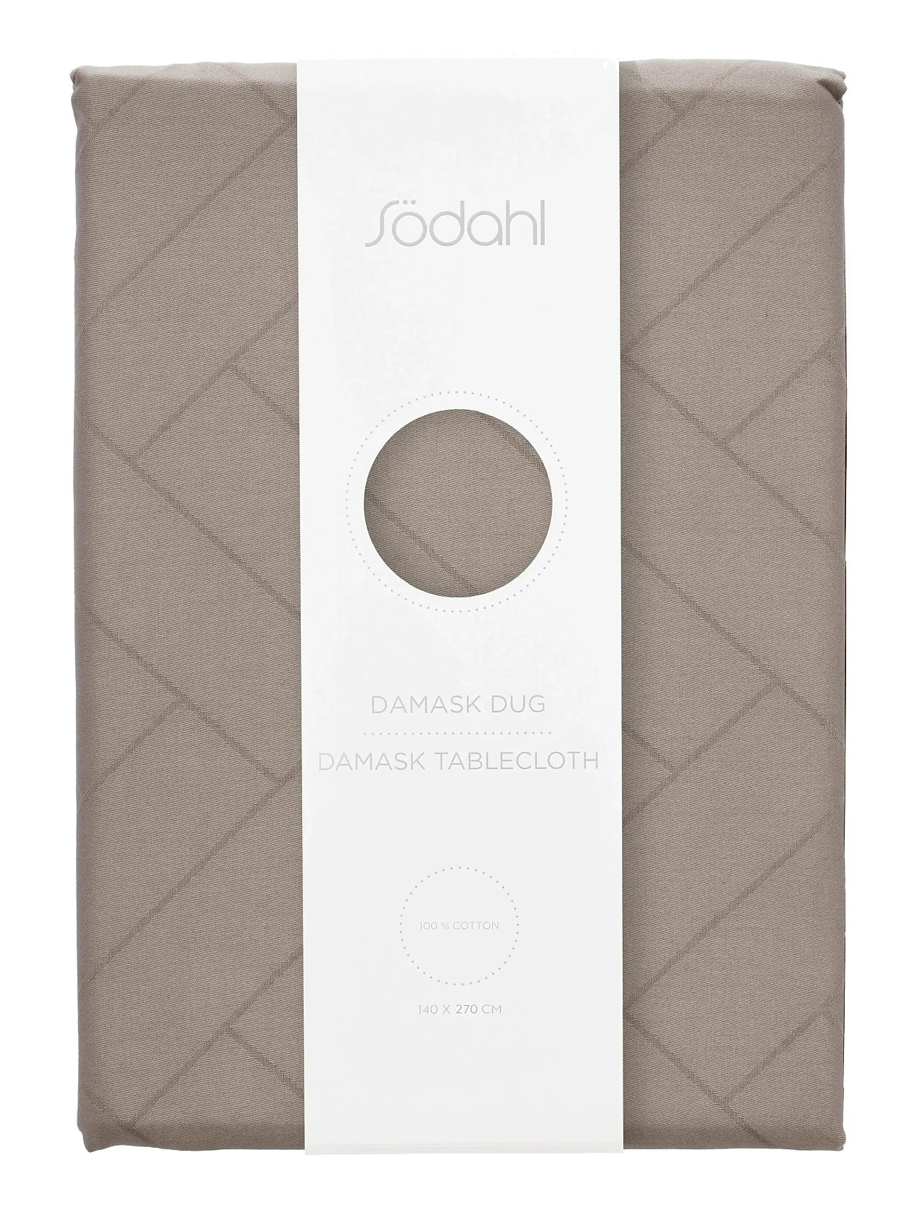 SÖDAHL Dug 140X270 Tiles Damask Taupe Beige - 140X270CM - Unisex