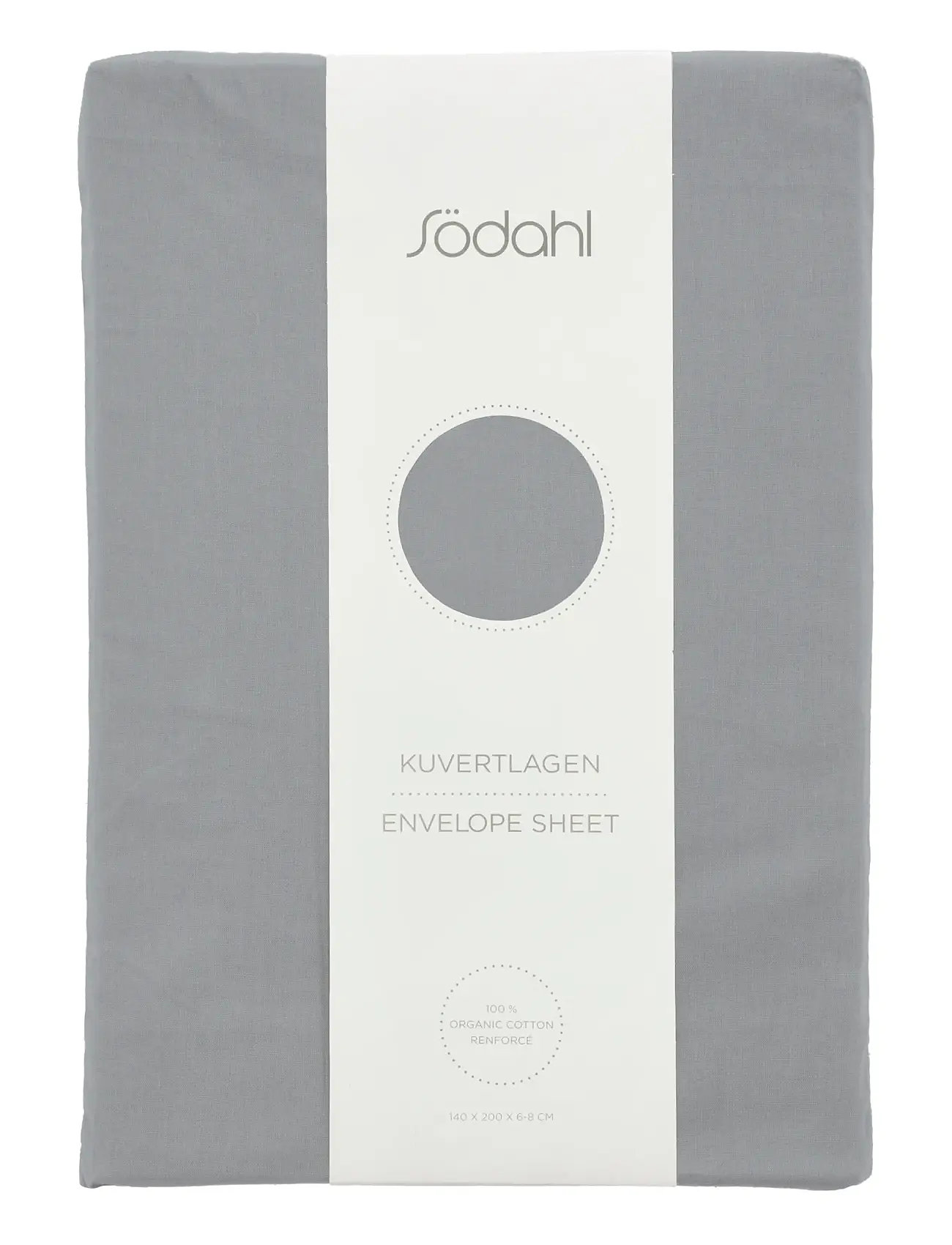 SÖDAHL Kuvertlagen Grau - 140X200X8CMx200 - Unisex