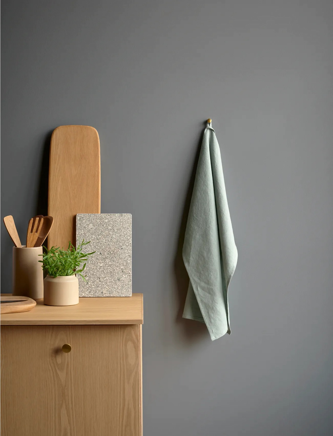 Södahl Viskestykke 50X70 Pure Linen Sage, 50X70 cm, Green, Køkkentekstiler > Køkkenhåndklæder, Unisex