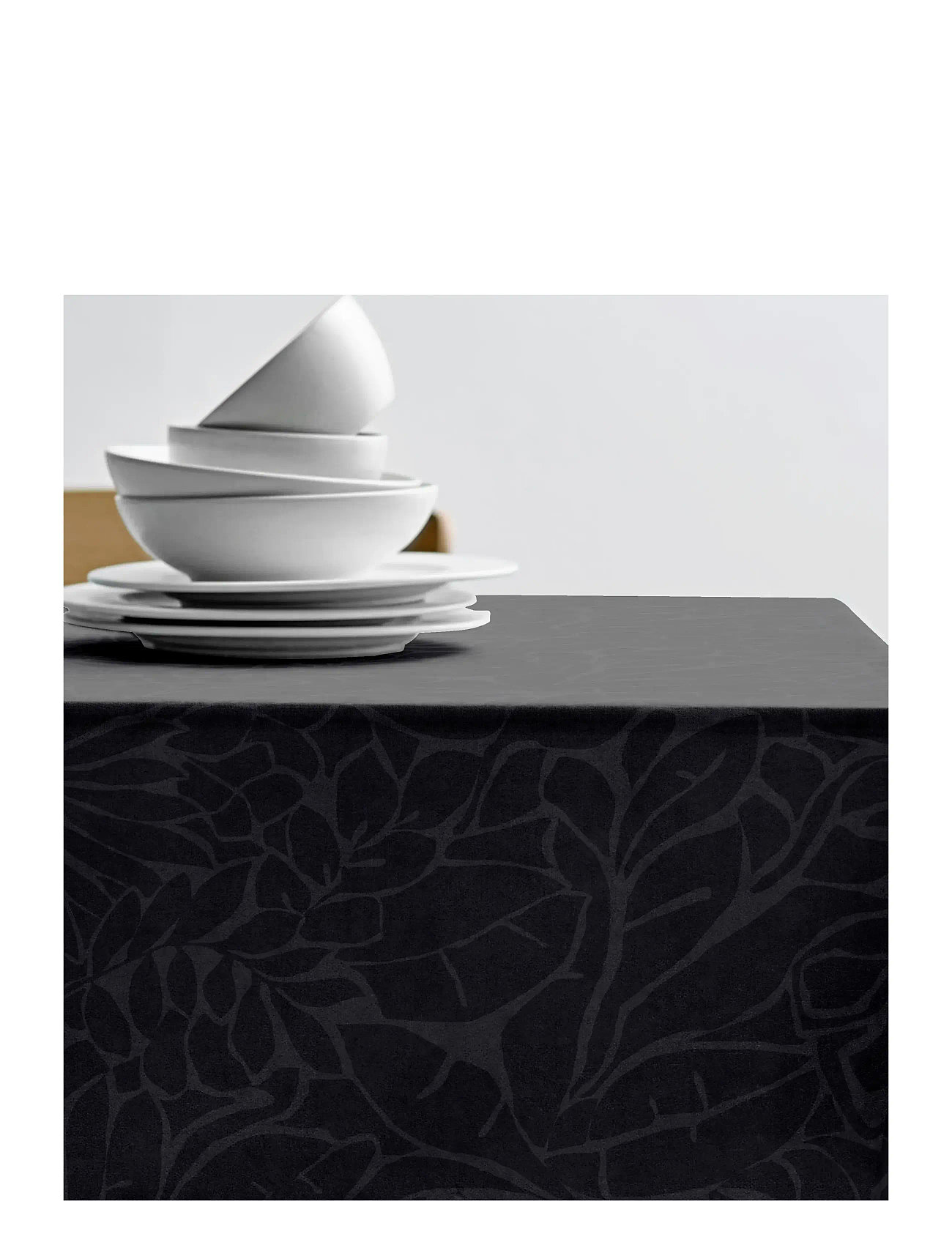 SÖDAHL Dug 140X370 Abstract Leaves Damask Ash Grau - 140X370CMx370 - Unisex