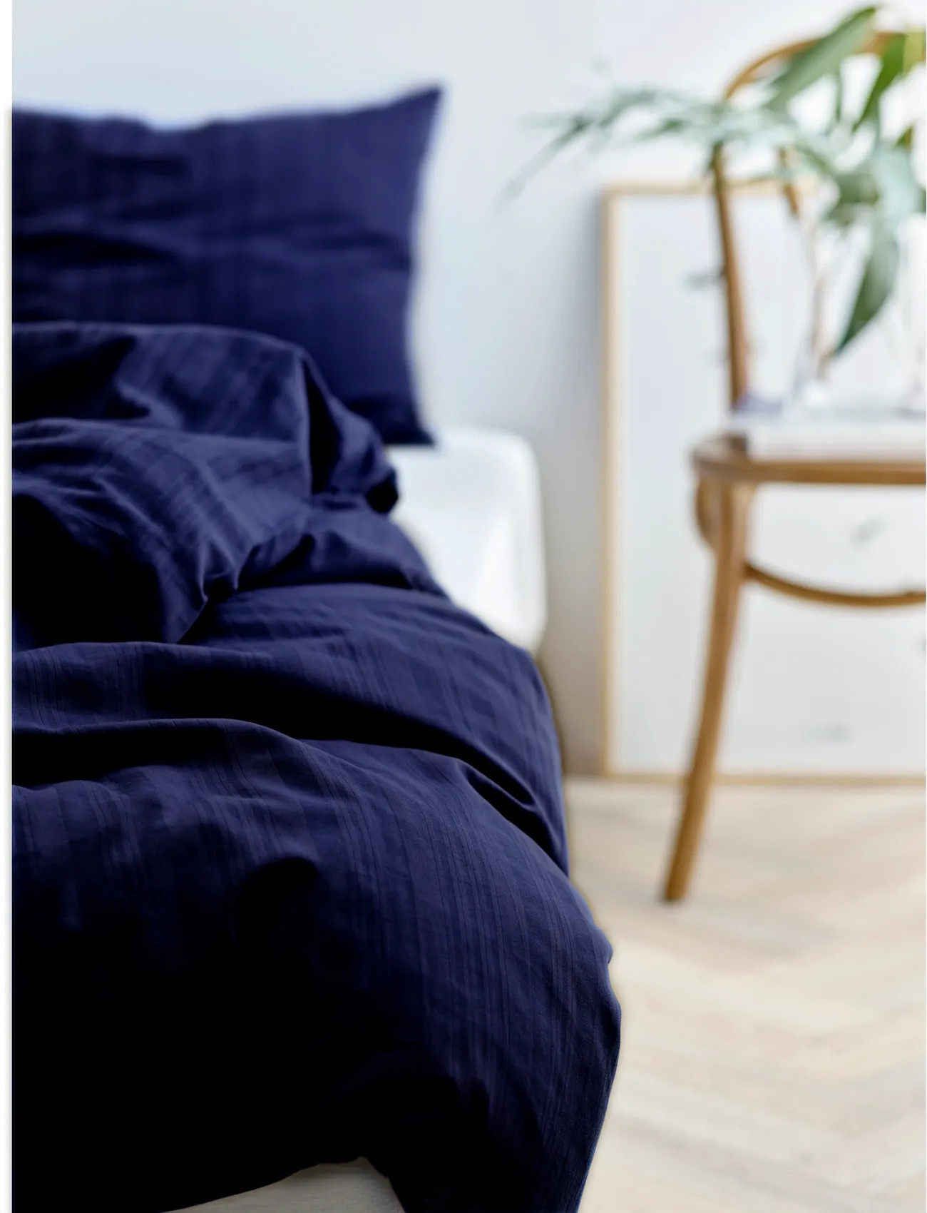Södahl Sengetøj 140X200 Noble Navy Blue, 140X200 cm, Blue, Sengetekstiler > Sengesæt, Unisex