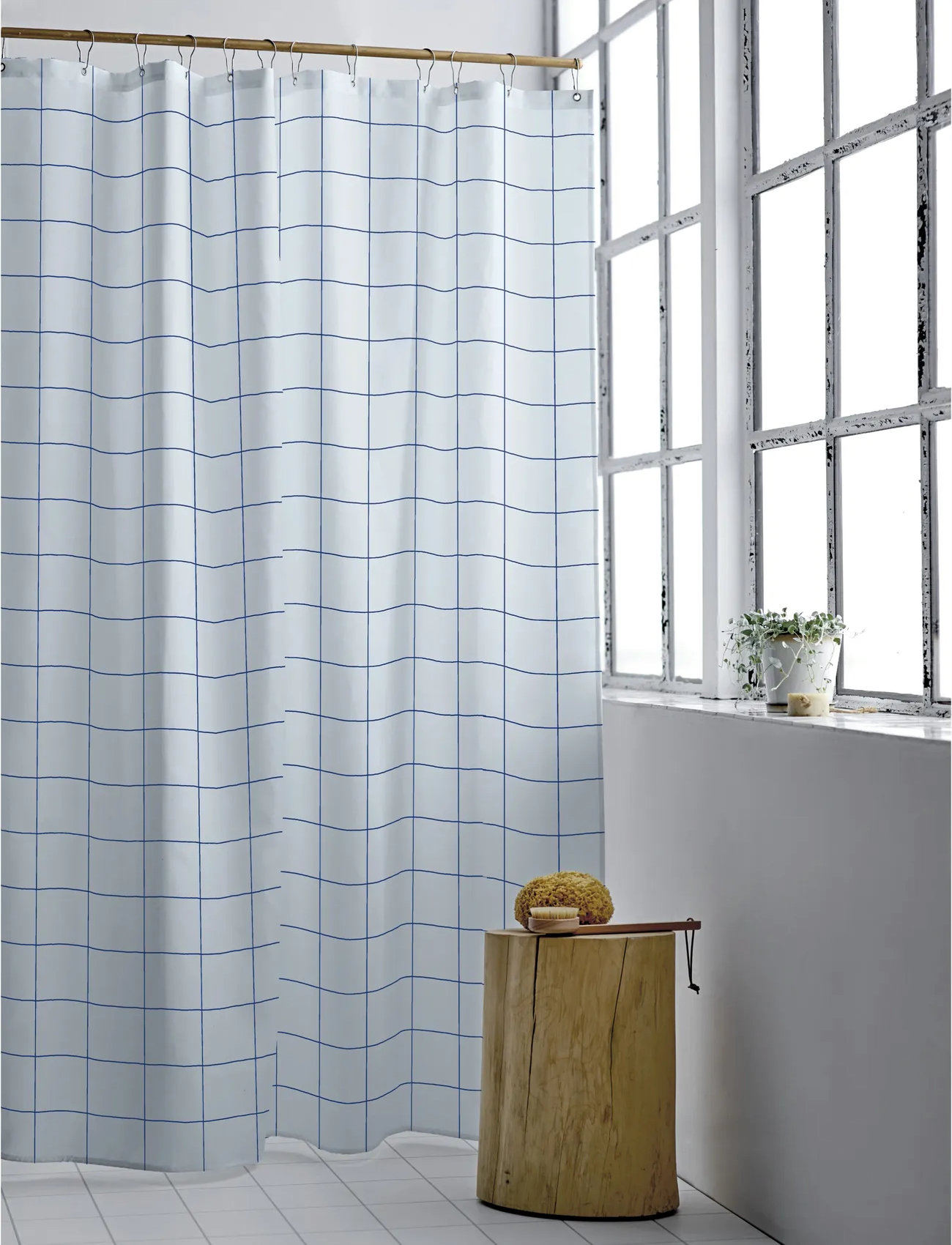 Södahl Badeforhæng Vista, 180X200 cm x 200, Blue, Tekstiler Til Badeværelset > Bruseforhæng, Unisex