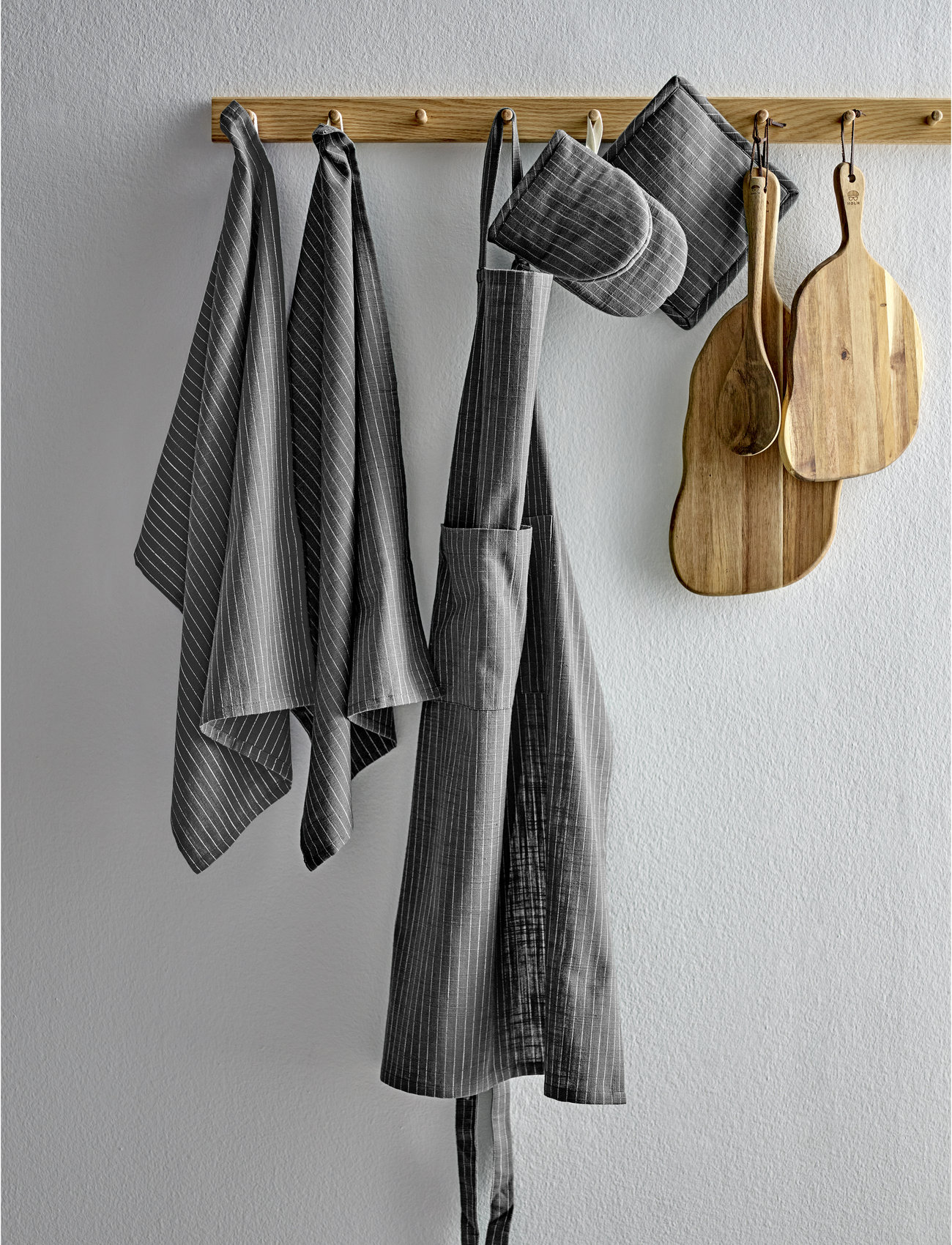 Södahl Grydelapper Line 2 Stk., 20X20 cm 20, Grey, Køkkentekstiler > Ovnvanter Og Handsker, Unisex
