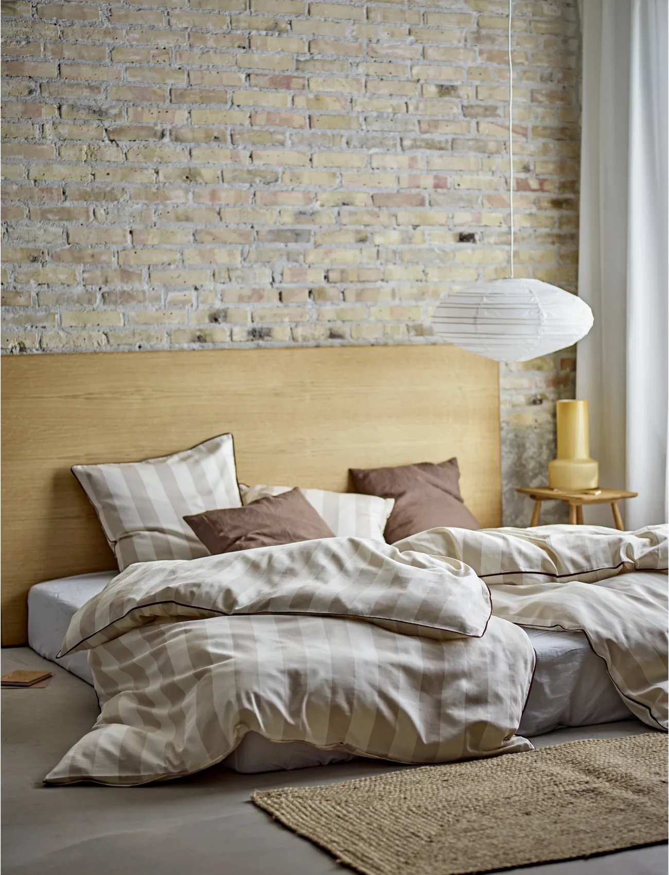Södahl Sengetøj Ray, 140X200/60X63 cm, Beige, Sengetekstiler > Sengesæt, Unisex