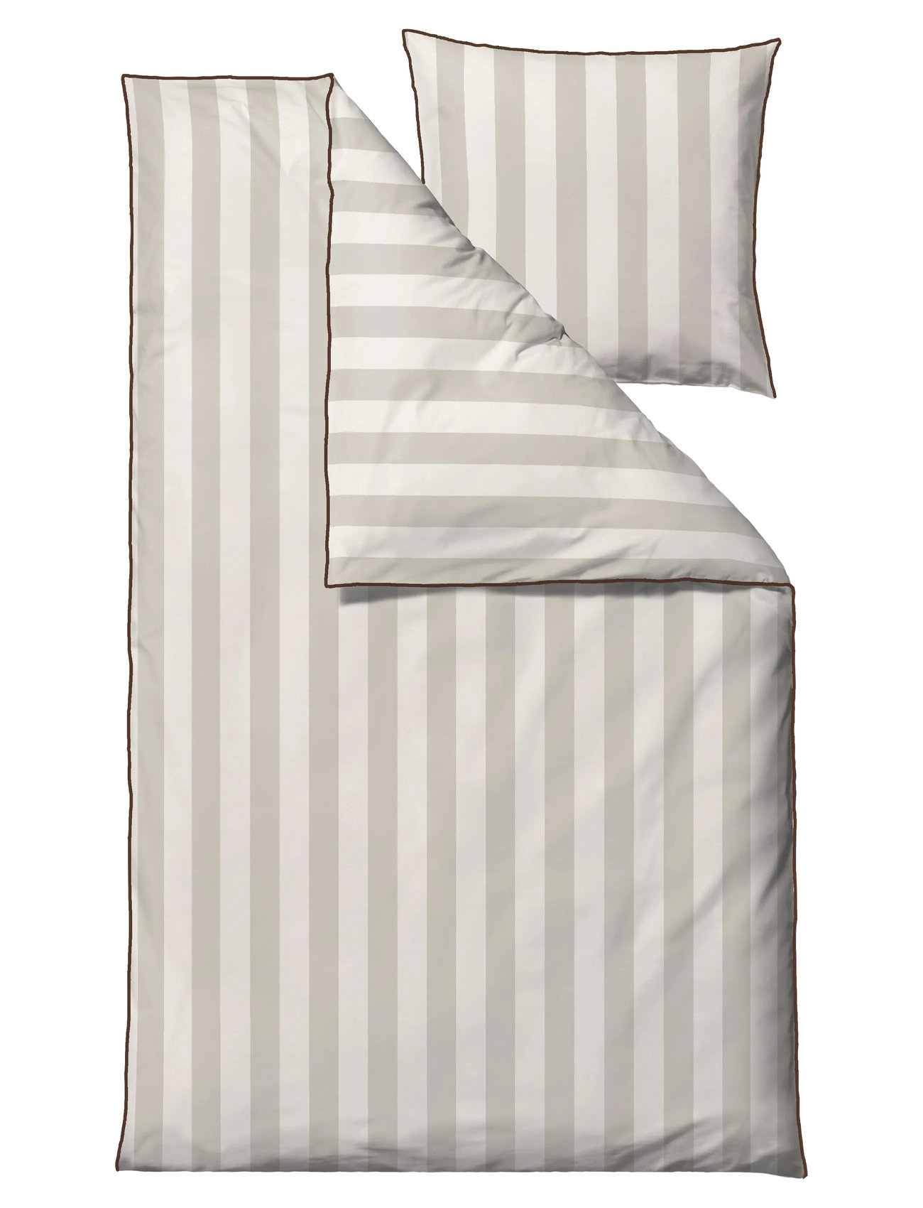 Södahl Sengetøj Ray, 140X220/60X63 cm, Grey, Sengetekstiler > Sengesæt, Unisex