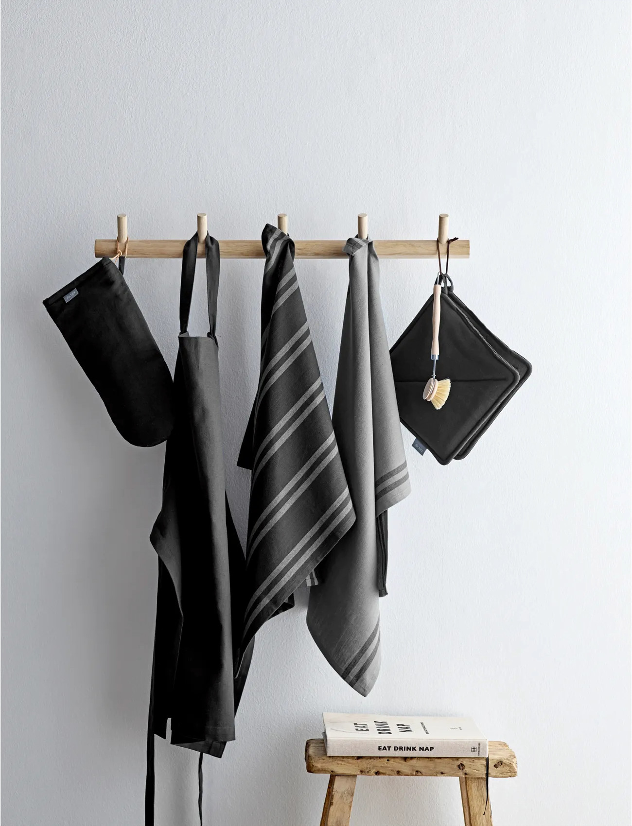 Södahl Grydelapper 20X20 Soft 2 Stk. Black, 20X20 cm, Black, Køkkentekstiler > Ovnvanter Og Handsker, Unisex