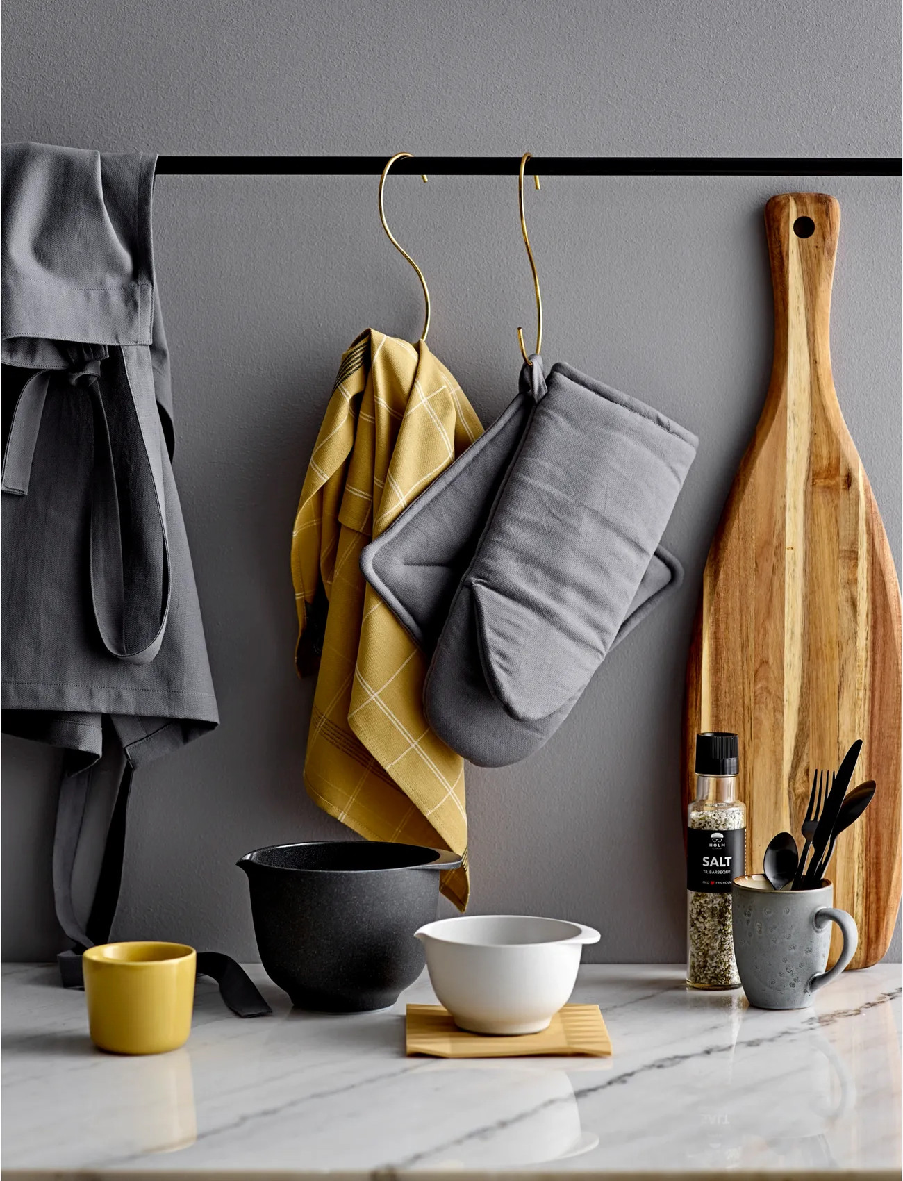 Södahl Grydelapper 20X20 Soft 2 Stk. Grey, 20X20 cm, Grey, Køkkentekstiler > Ovnvanter Og Handsker, Unisex