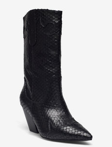 Boot - ankelstøvler med hæl - black