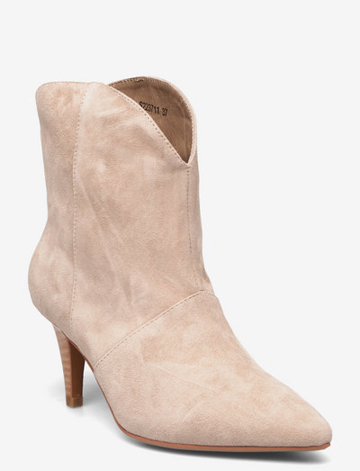 Boot - heeled ankle boots - rock sand