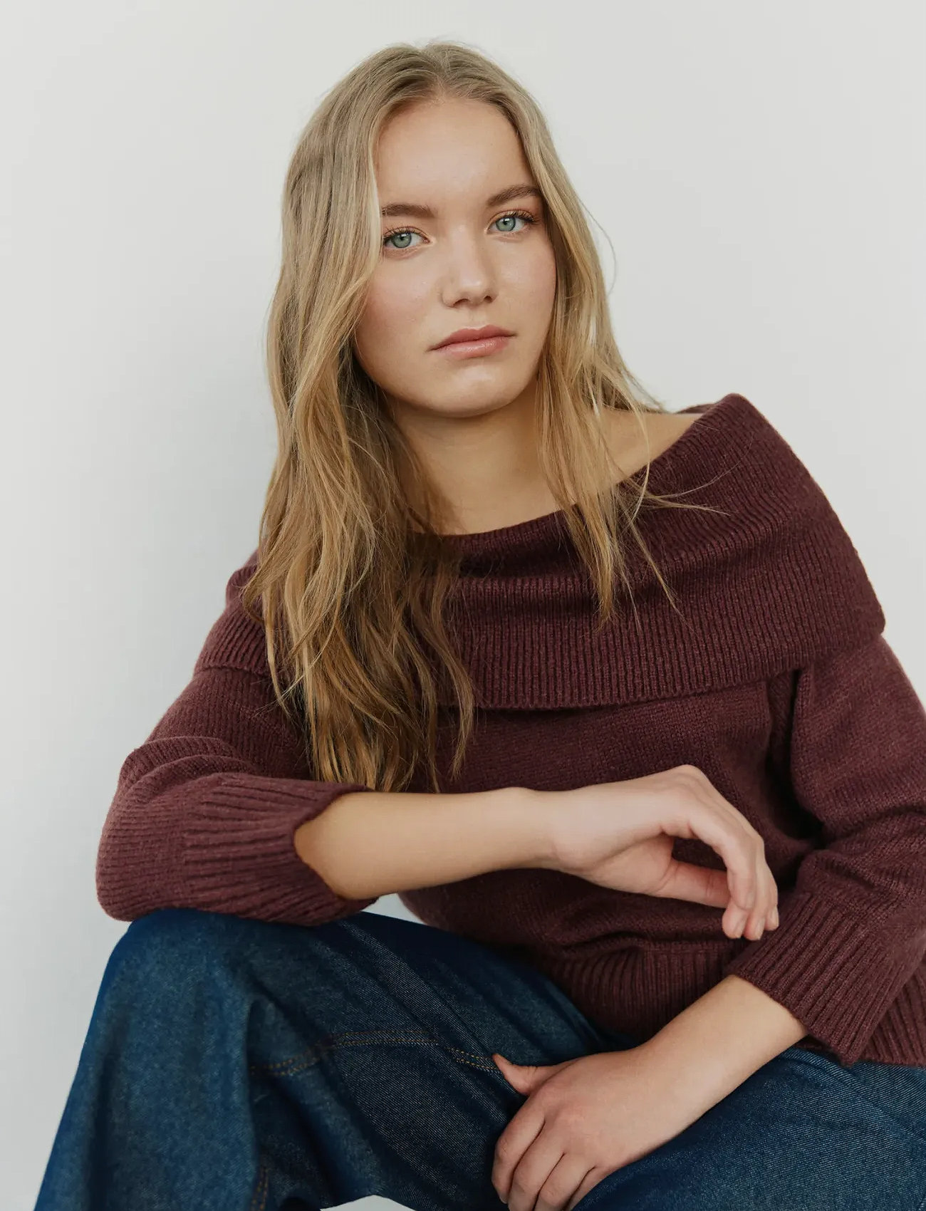 Sofie Schnoor Young Sawasy Blouse, 140, Burgundy, Knitwear - Pullovers, Børn