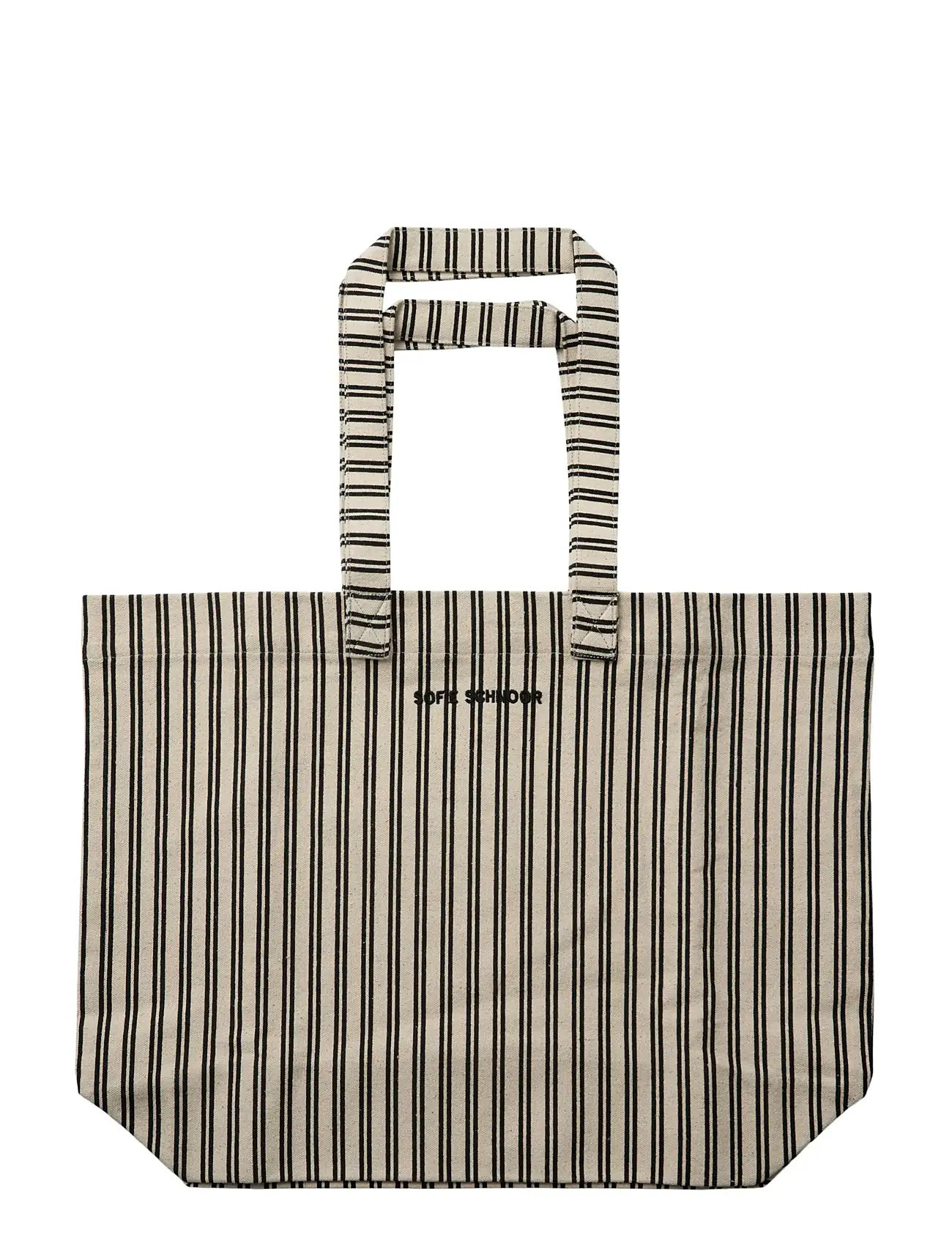Sofie Schnoor Young Elinsy Striped Bag, One Size, Black, Tasker > Totes & Small Bags, Børn