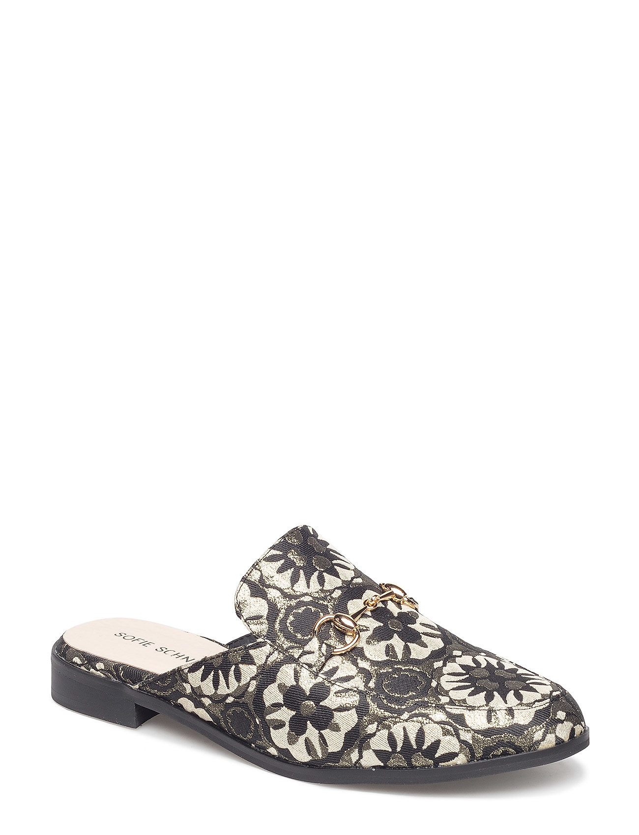 Shoe Flat Jaquard Loafers Mules Slip Ins Zwart Sofie Schnoor sofie schnoor kopen in de aanbieding
