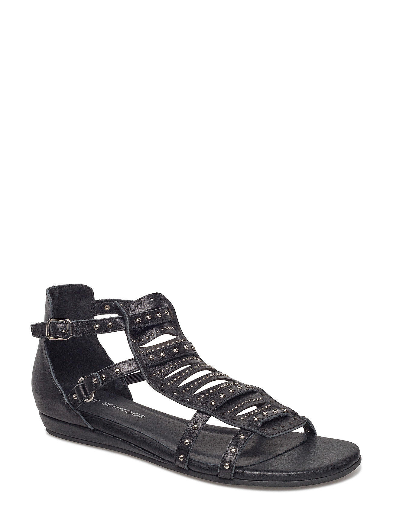 Rivet Sandal Platte Sandalen Zwart Sofie Schnoor sofie schnoor kopen in de aanbieding Rivet Sandal Platte Sandalen Zwart Sofie Schnoor sofie schnoor kopen in de aanbieding