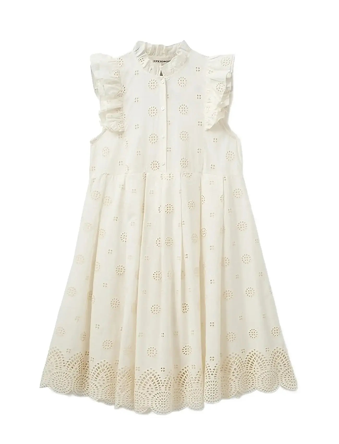 Helenasw Dress Knelang Kjole Cream Sofie Schnoor