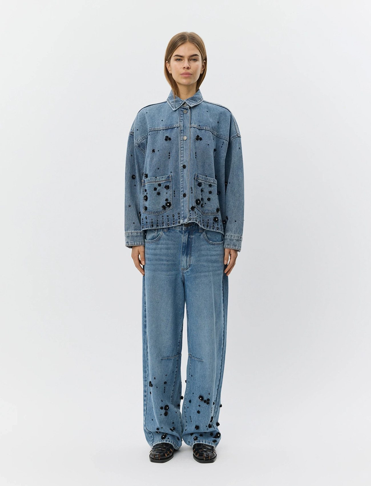 Sofie Schnoor Havanasw Barrel Jeans, 36, Blue, Jeans > Barrel Jeans, Dame