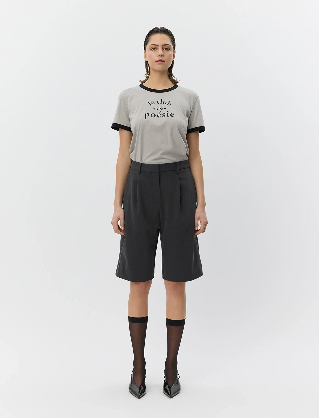 Sofie Schnoor Elsasw Bermuda Suiting Shorts, 42, Grey, Shorts > Bermudas, Dame