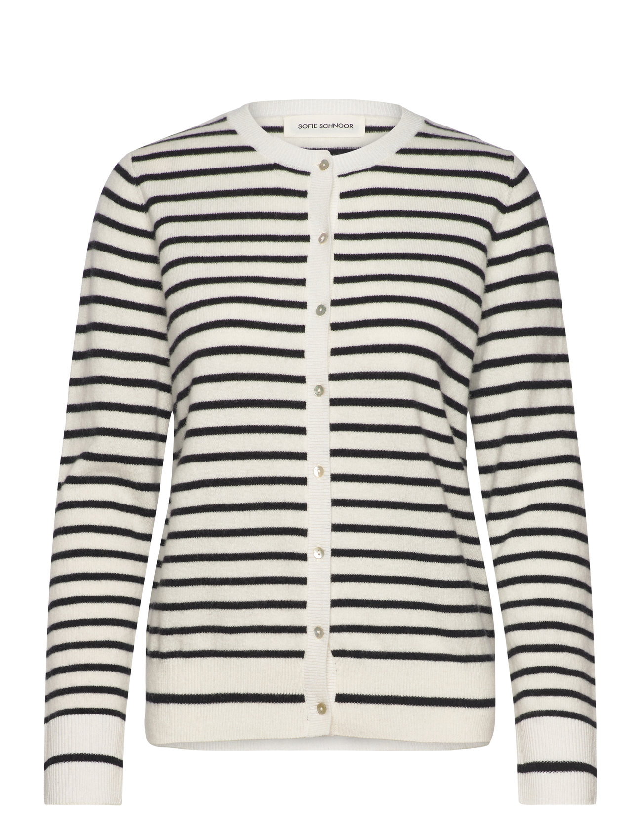 Cissesw Stripe Cardigan Cream Sofie Schnoor