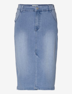 Skirt - jeanskjolar - denim blue
