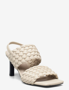 Sandal - högklackade sandaler - off white