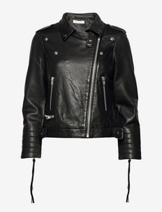 Leather jacket - leren jassen - black