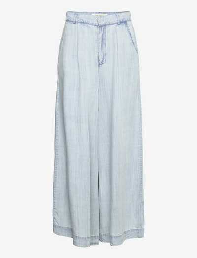 Trousers - bukser med brede ben - denim blue