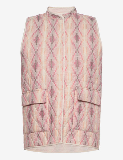 Vest - down- & padded jackets - off white pink