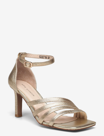 Stiletto - sandaler med hæl - gold