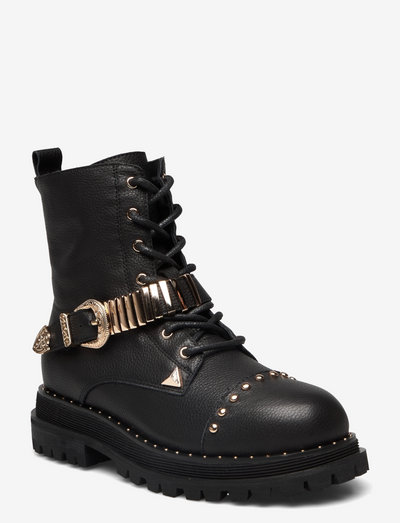 Boot - laced boots - black