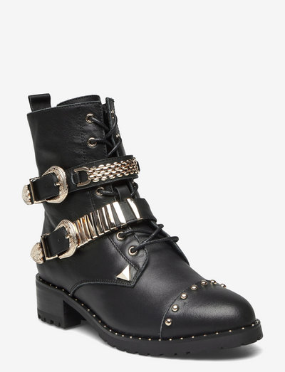 Boot - flat ankle boots - black