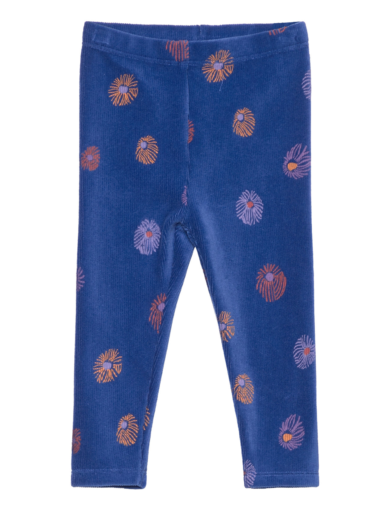 Soft Gallery Sgbpaula Velvet Flower Leggings Blå