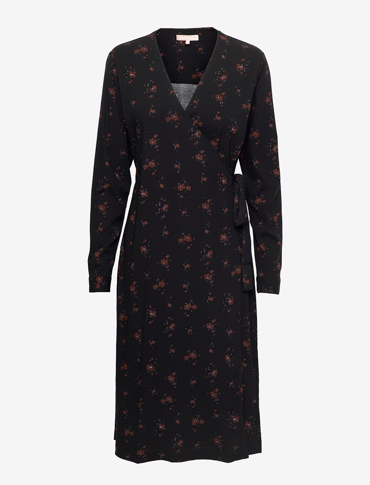 midi wrap summer dress