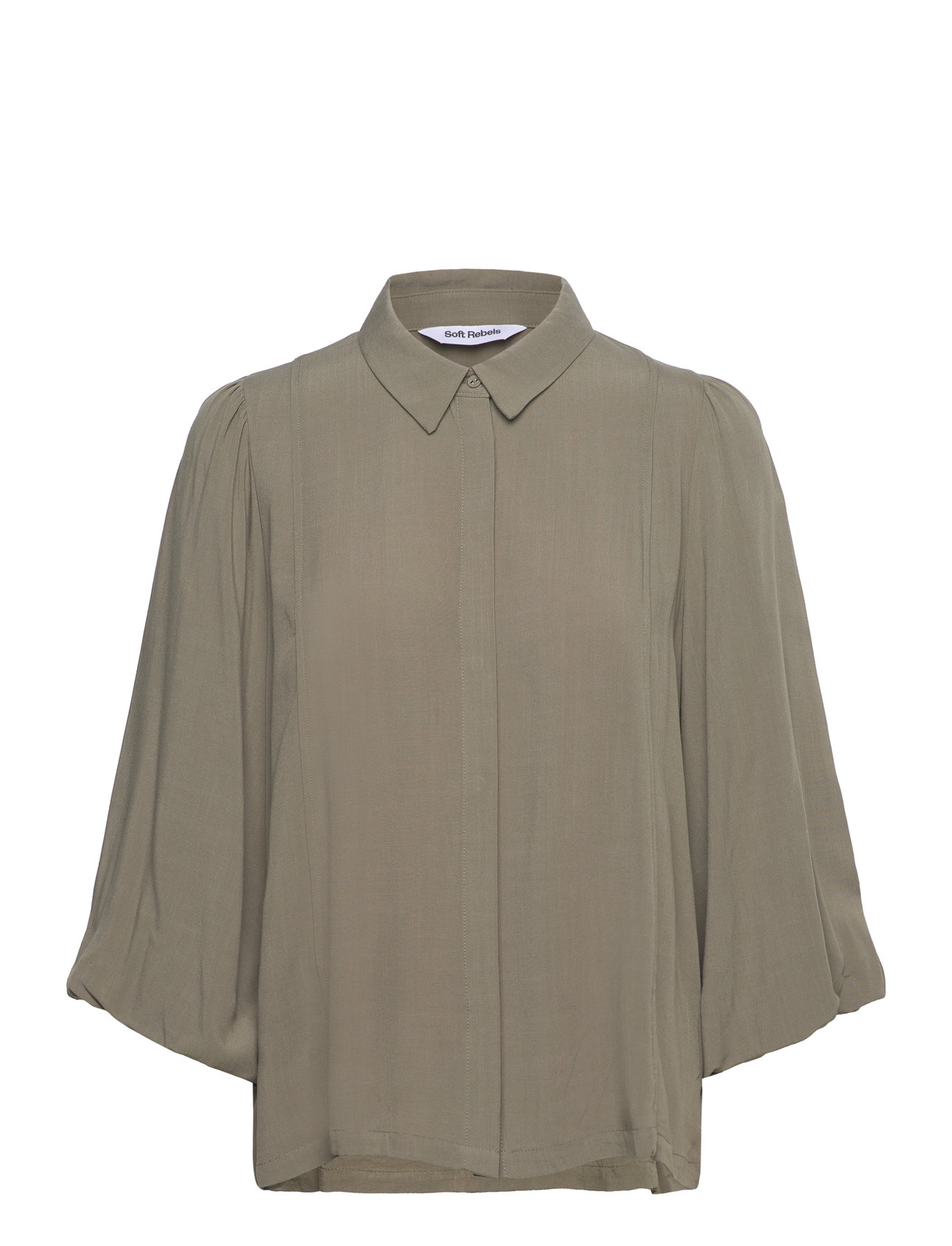SOFT REBELS Sreleanor Shirt Khaki - S - Damen