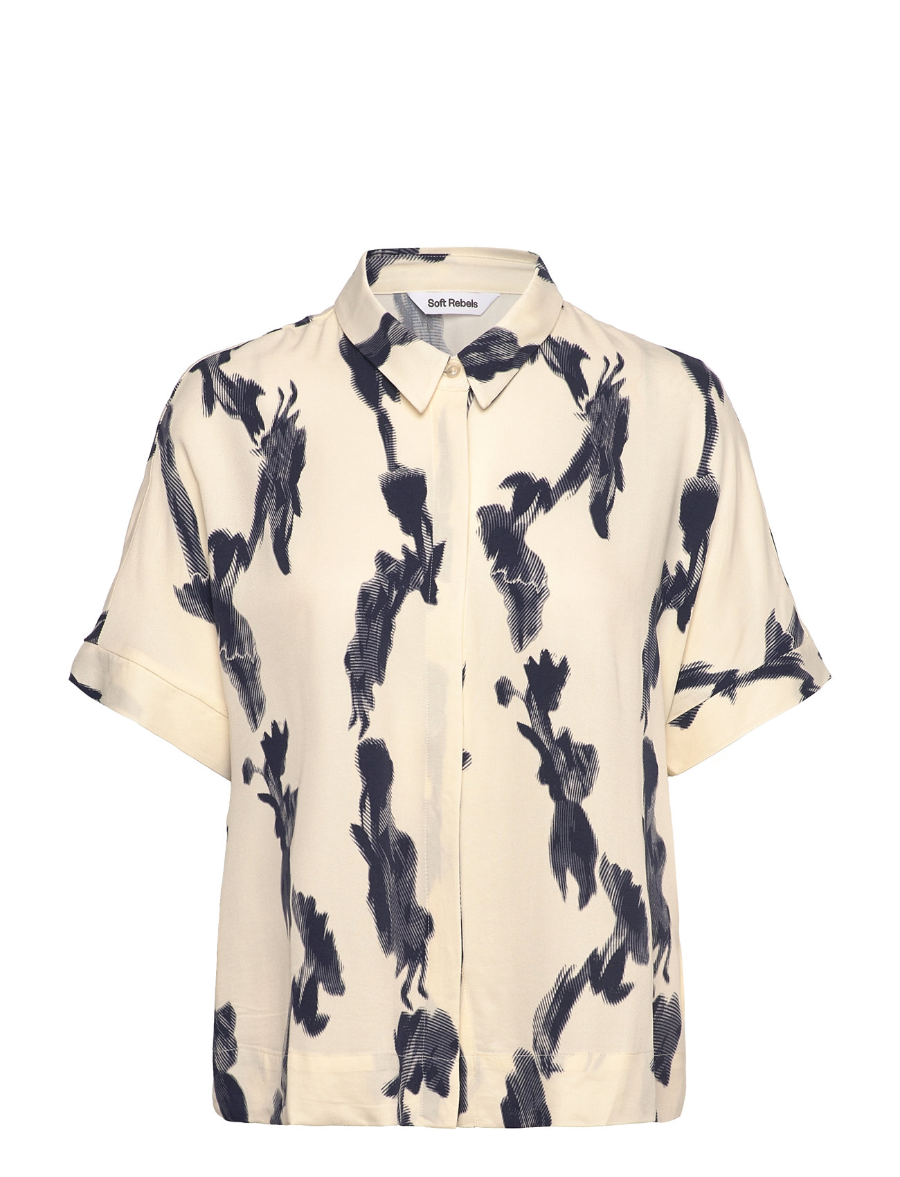 SOFT REBELS Srginny Freedom Ss Shirt Patterned - XS - Damen