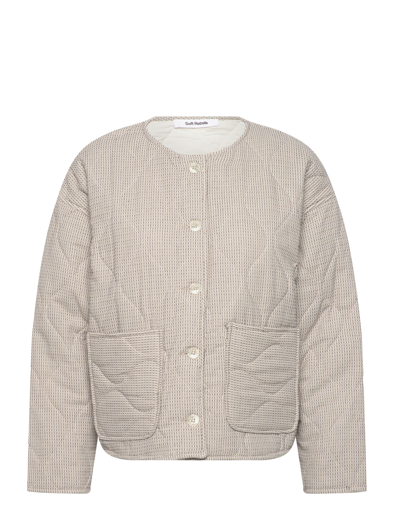 Soft Rebels Srlyndal Jacket, S, Beige, Jakker > Vatteret Jakke, Dame