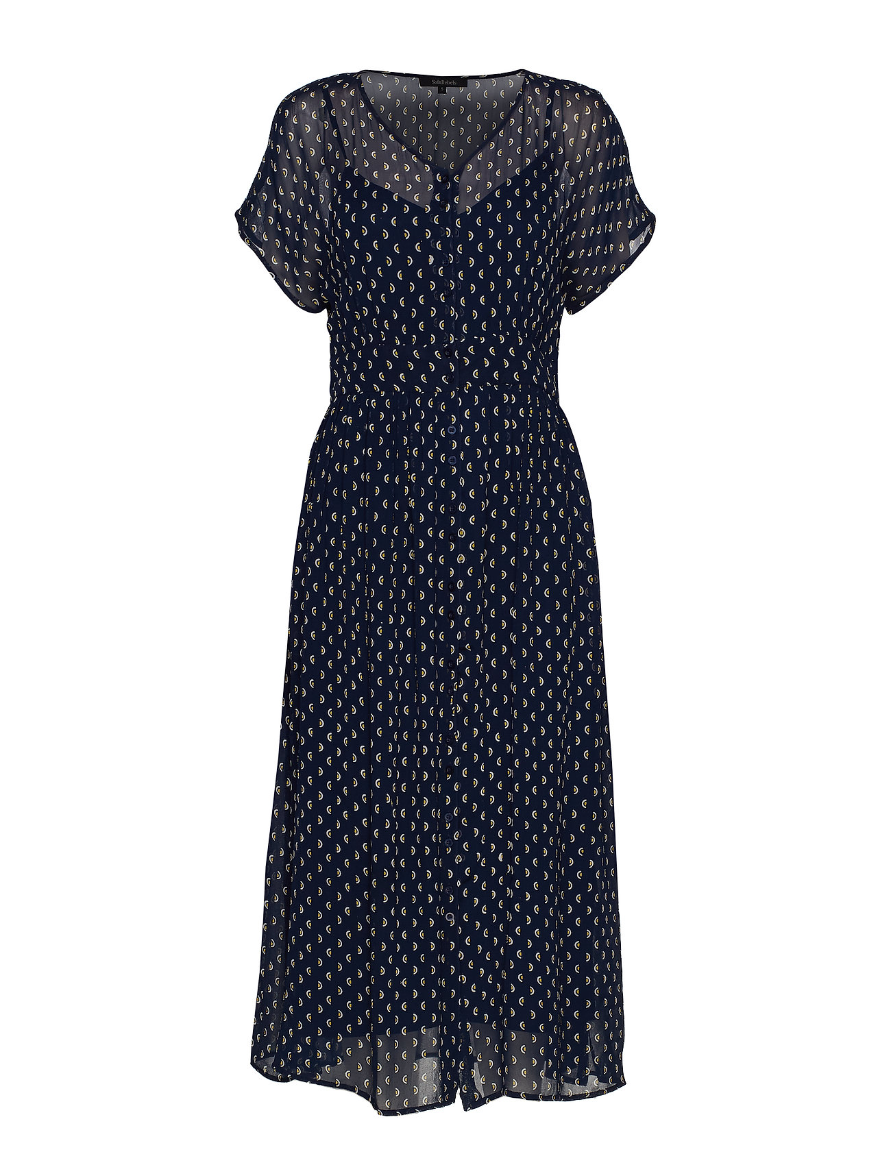 Sunrise Maxi Dress Galajurk Blauw Soft Rebels soft rebels kopen in de aanbieding
