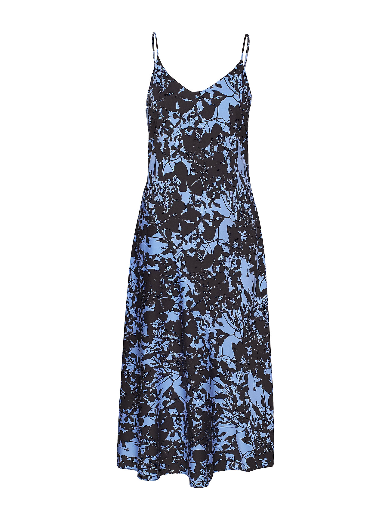 Kajsa Strap Dress Jurk Knielengte Blauw Soft Rebels soft rebels kopen in de aanbieding