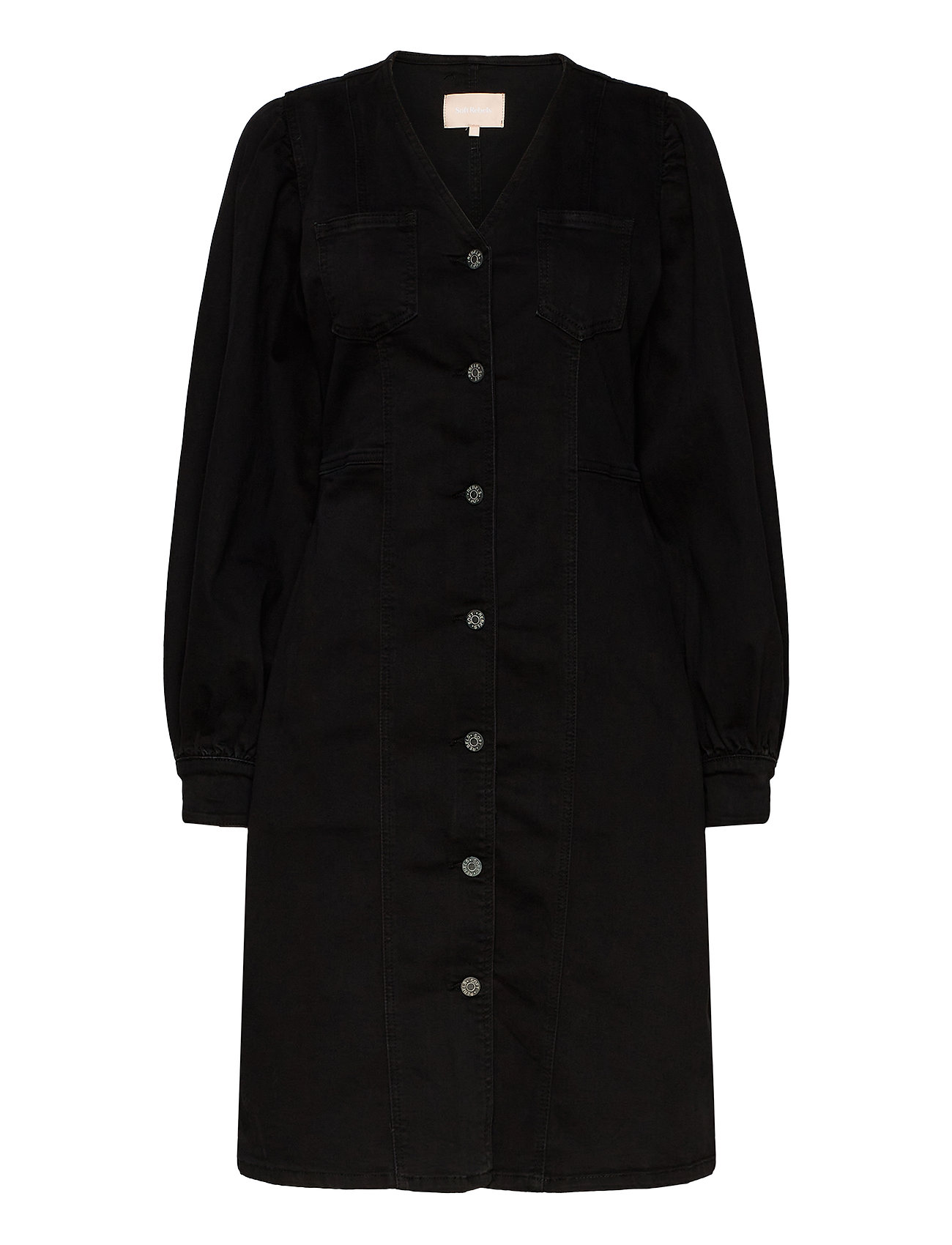 Janice Ls Dress Black Soft Rebels