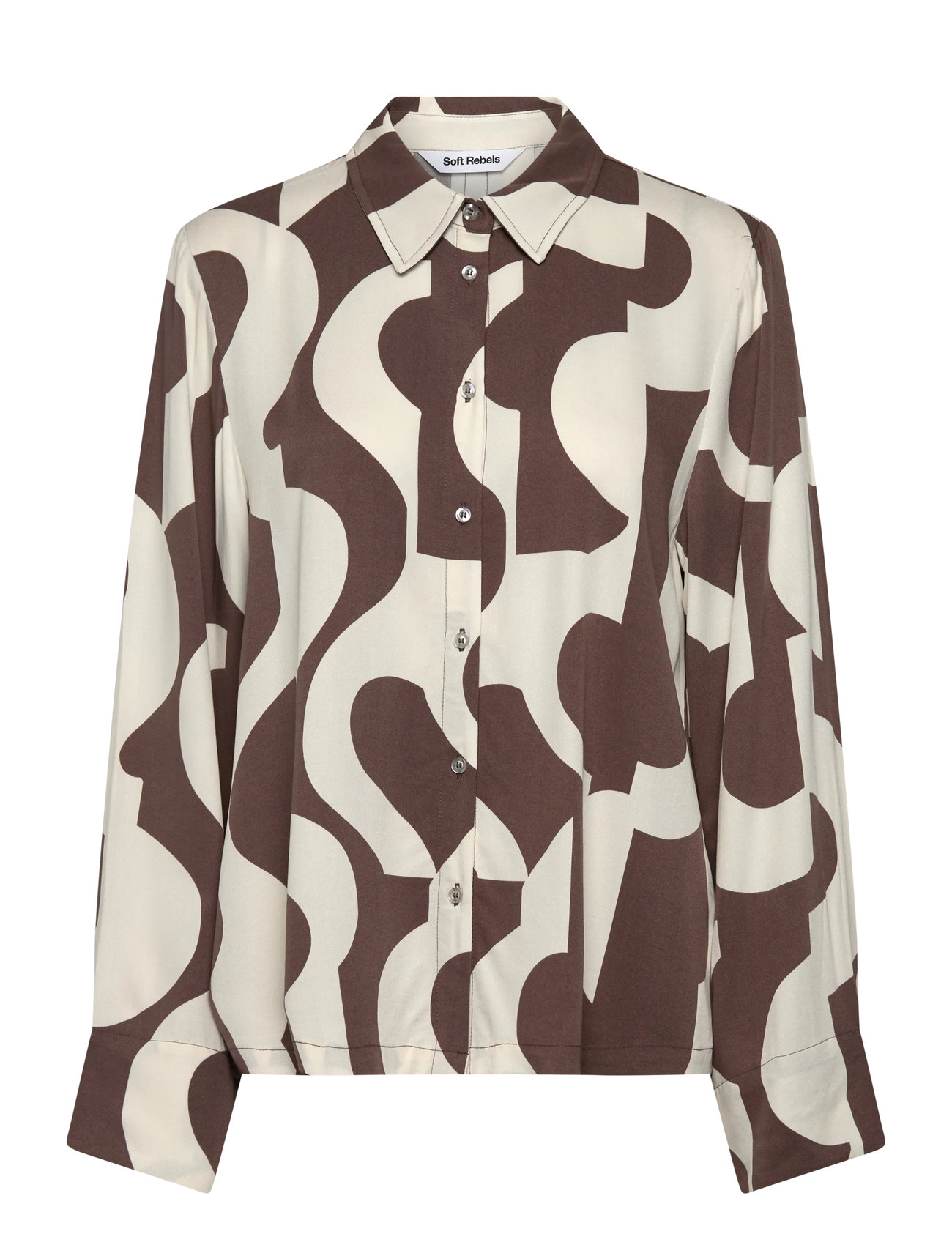 SOFT REBELS Srfiona Shirt Braun - S - Damen