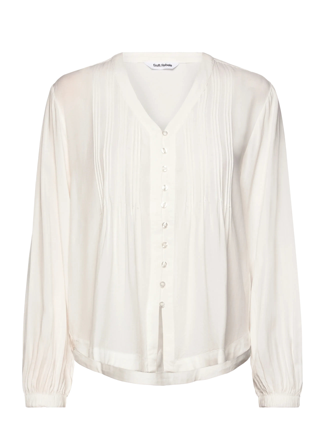 SOFT REBELS Srfreedom V-Ausschnitt Bluse Weiß - XS - Damen