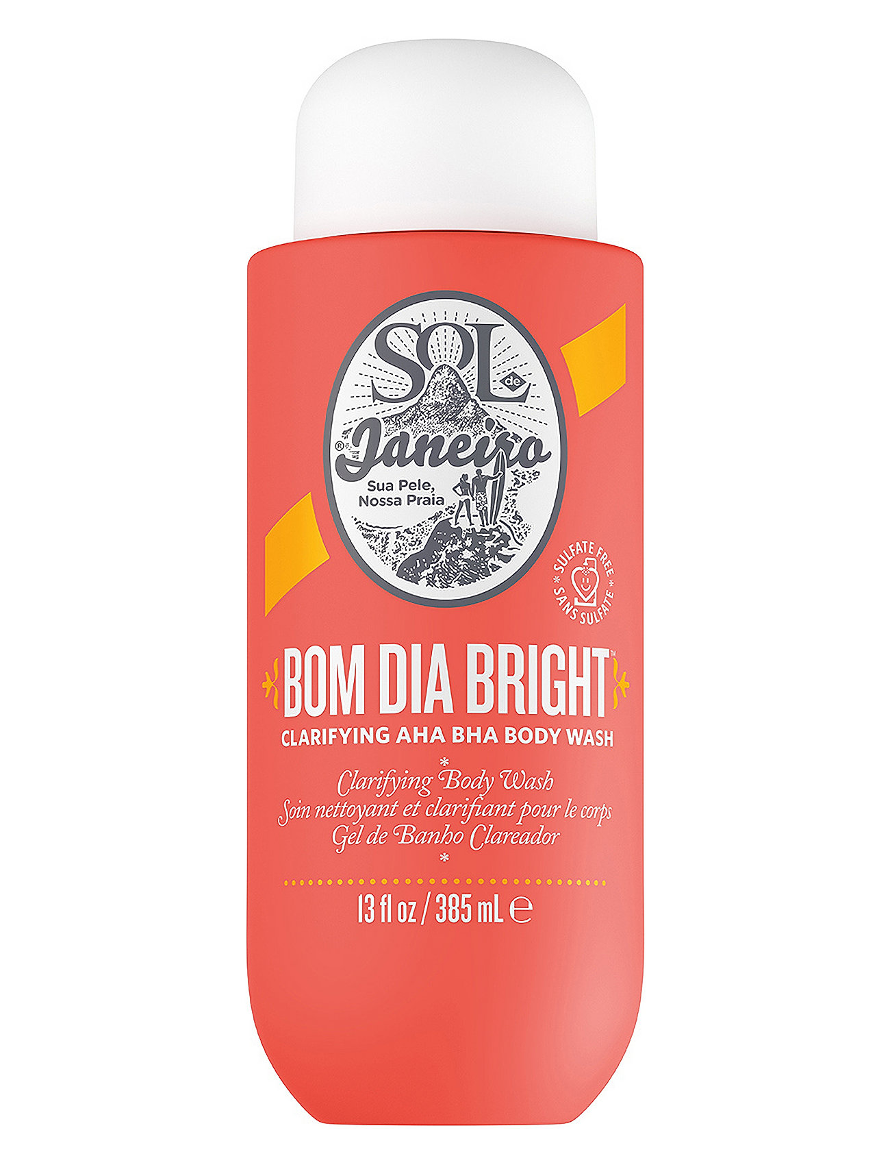 Bom Dia Bright Clarifying Aha Bha Body Wash Beauty Women Skin Care Face Peelings Nude Sol De Janeiro