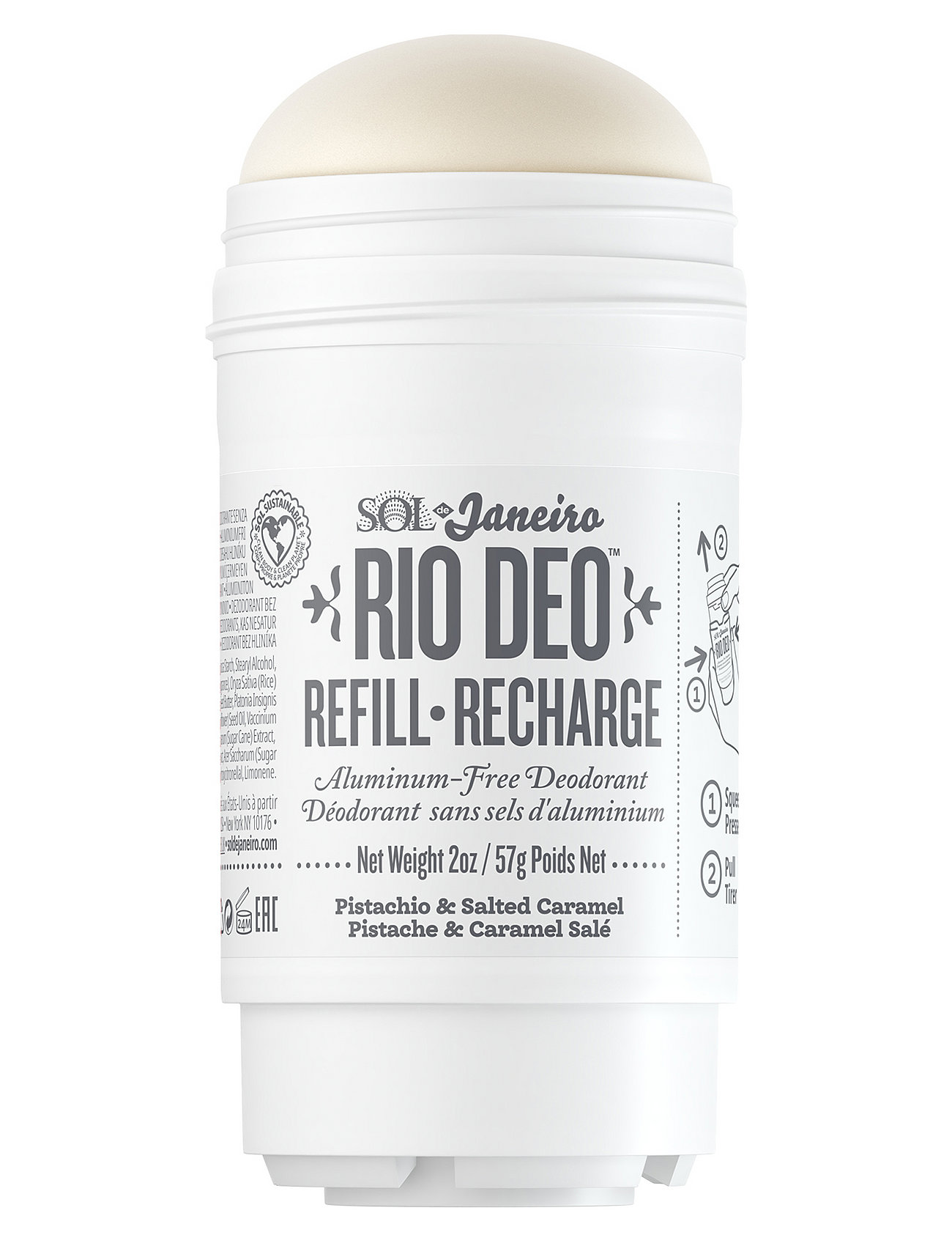 Sol De Janeiro Rio Deo '62 Aluminum-Free Deodorant Refill 57G Nude