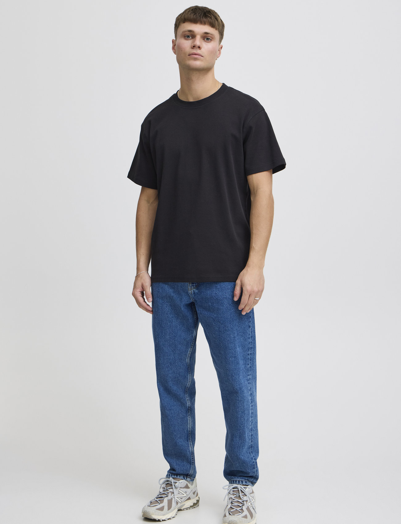 Solid Sddanton, XXL, Black, T-Shirts > Kortærmede, Herre