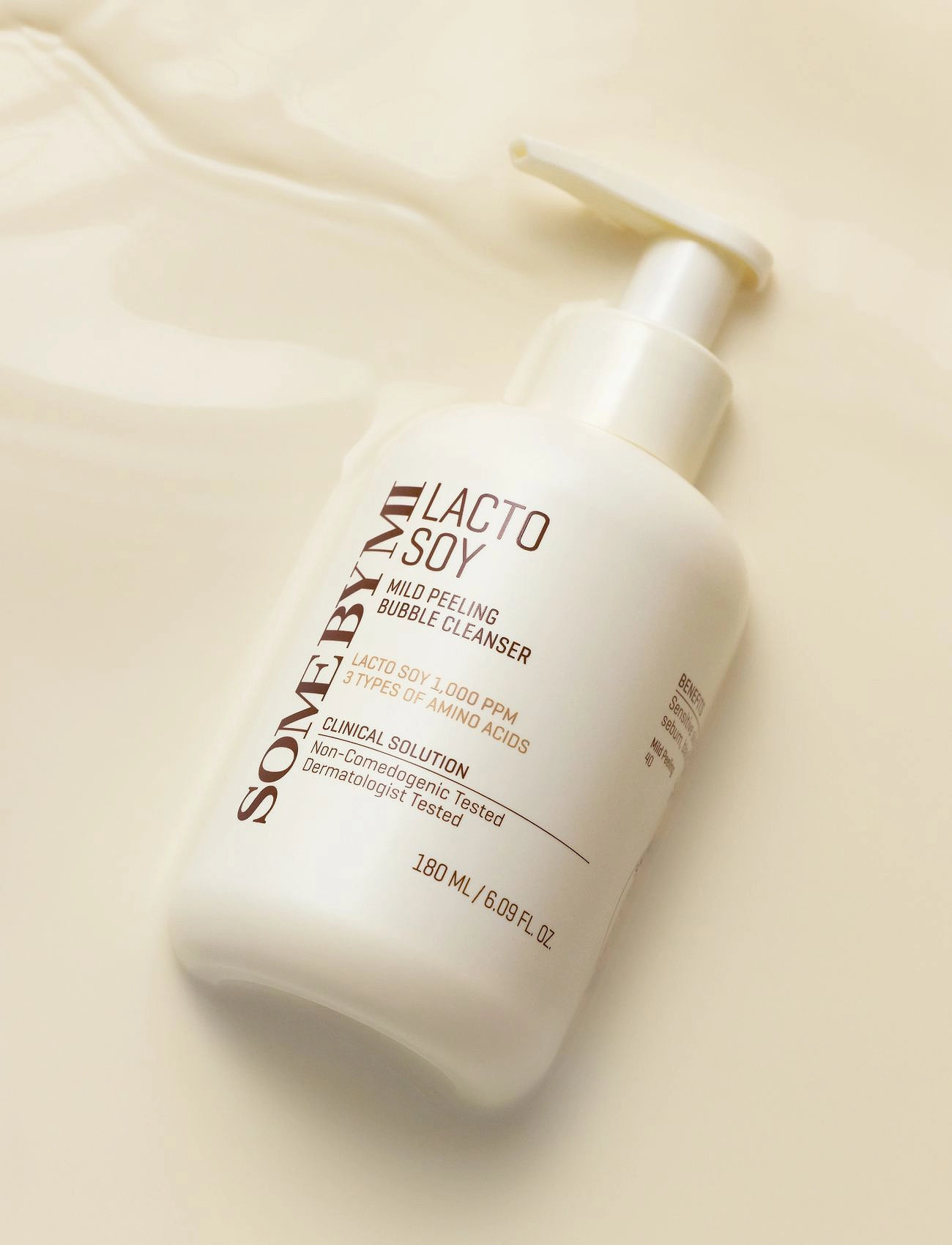 Some by Mi Lactosoy Mild Bubble Peeling Cleanser, 180 ml, Nude, Ansigt > Rensemidler, Dame