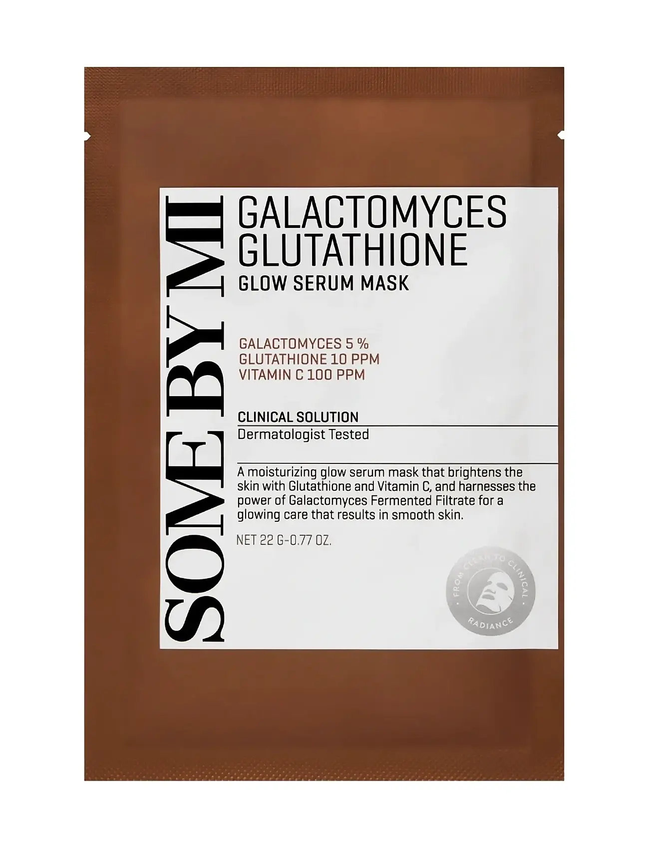 Some by Mi Galactomyces Glutathione Glow Serum Mask, 22 G, Nude, Ansigtsmasker > Fugtgivende Maske, Dame