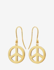 Peace hook earrings - GOLD