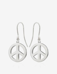 Peace hook earrings - SILVER