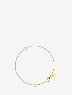Pearl bracelet - kædearmbånd - gold