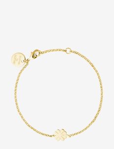 Clover bracelet - kædearmbånd - gold