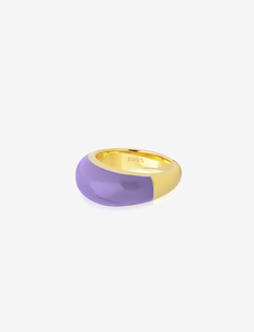 Enamel bold ring - rings - purple